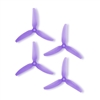 HQProp DP 5x4.3x3 PC V1S Light Purple Propeller - 3 Blade (2CW+2CCW/Bag)