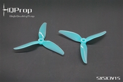 HQProp DP 5x5x3 PC V1S Light Blue Propeller - 3 Blade (2CW+2CCW/Bag)