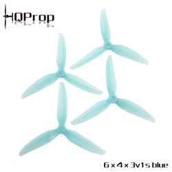 HQ Durable Prop 6X4X3V1S (2CW+2CCW)-Poly Carbonate - Light Blue