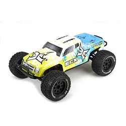 1/10 Ruckus 4WD Monster Truck Brushed RTR, Blue/Yellow (ECX03042)
