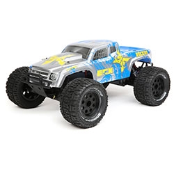 1/10 Ruckus 2WD Monster Truck Brushed with LiPo RTR, Silver/Blue (ECX03331T1)