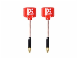 Foxeer 5.8G Lollipop 3 2.5DBi Omni Antenna (2pcs) RHCP/MMCX/Straight Antenna(2pcs) (Red)
